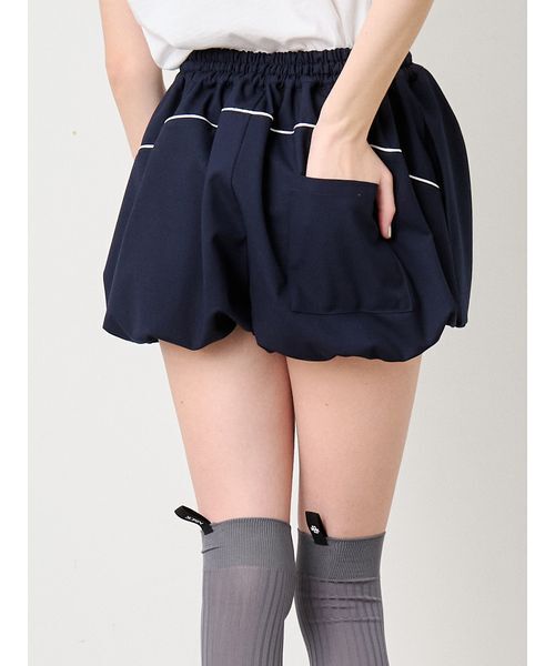 SORIN(ソリン )の「Balloon Line Short Pants/バルーンラインショートパンツ(その他パンツ・レディース・ネイビー/チェック・38/36)」の5枚目の写真