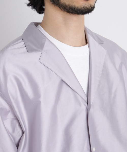 NANO universe（ナノユニバース）の「｢OtoNANO｣ 大人のワイドシャツ テーラードカラーシャツ（シャツ/ブラウス・メンズ・ライトグレー/ブラウン・L/M）」の20枚目の写真