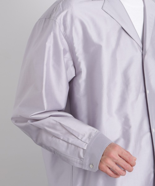 NANO universe（ナノユニバース）の「｢OtoNANO｣ 大人のワイドシャツ テーラードカラーシャツ（シャツ/ブラウス・メンズ・ライトグレー/ブラウン・L/M）」の21枚目の写真