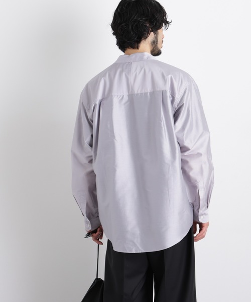 NANO universe（ナノユニバース）の「｢OtoNANO｣ 大人のワイドシャツ テーラードカラーシャツ（シャツ/ブラウス・メンズ・ライトグレー/ブラウン・L/M）」の13枚目の写真