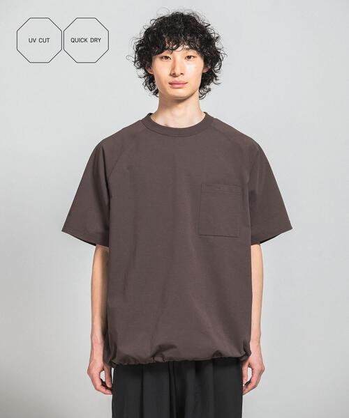 EKAL(エカル)の「『吸水速乾/防シワ/UVカット』DRY OUT BALLOON FIT T-SHIRTS(Tシャツ/カットソー・メンズ・ブラック/ブラウン/ピンク/ホワイト/チャコールグレー/ネイビー・LARGE/MEDIUM)」の4枚目の写真