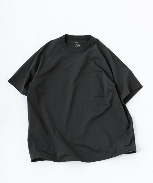 EKAL（エカル）の「DRY OUT BALOON FIT T-SHIRTS（Tシャツ/カットソー・メンズ・ブラック/ブラウン/ピンク/ホワイト/チャコールグレー/ネイビー・LARGE/MEDIUM）」の3枚目の写真