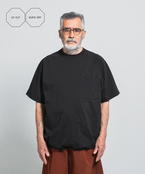 EKAL(エカル)の「『吸水速乾/防シワ/UVカット』DRY OUT BALLOON FIT T-SHIRTS(Tシャツ/カットソー・メンズ・ブラック/ブラウン/ピンク/ホワイト/チャコールグレー/ネイビー・LARGE/MEDIUM)」の2枚目の写真