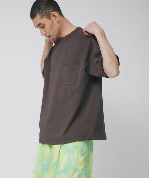 EKAL(エカル)の「『吸水速乾/UVカット』DRY OUT BALLOON FIT T-SHIRTS(Tシャツ/カットソー・メンズ・ブラック/ブラウン/ピンク/ホワイト/チャコールグレー/ネイビー・LARGE/MEDIUM)」の22枚目の写真
