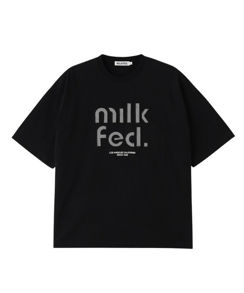 MILKFED.(ミルクフェド)の「CUT OUT LOGO GINGHAM WIDE S/S TEE(Tシャツ/カットソー・レディース・ブラック/ライトピンク/オフホワイト・S/M/L)」の21枚目の写真