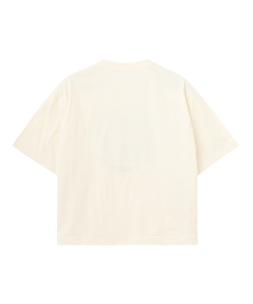 MILKFED.(ミルクフェド)の「CUT OUT LOGO GINGHAM WIDE S/S TEE(Tシャツ/カットソー・レディース・ブラック/ライトピンク/オフホワイト・S/M/L)」の20枚目の写真