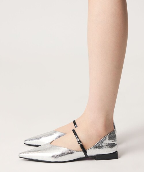 SY UNITED ARROWS(シーユナイテッドアローズ)の「<SY> ポインテッドベルト フラット20↑(パンプス・レディース・シルバー/ブラック/ダークブラウン・22cm/22.5cm/23cm/23.5cm/24cm/24.5cm/25cm)」の9枚目の写真