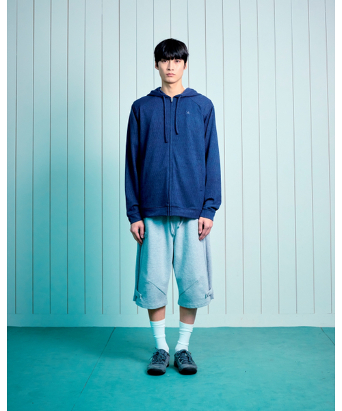 THECOLDESTMOMENT(ザコールデストモーメント)の「TCM waffle button half sweat pants (melange grey)(その他パンツ・レディース・その他・LARGE/SMALL/MEDIUM)」の6枚目の写真