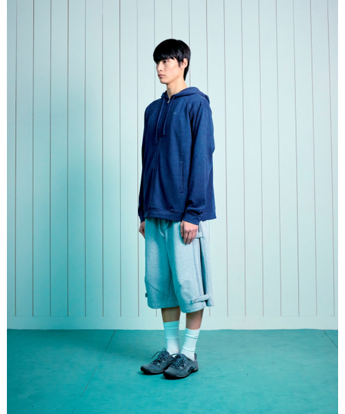 THECOLDESTMOMENT(ザコールデストモーメント)の「TCM waffle button half sweat pants (melange grey)(その他パンツ・レディース・その他・LARGE/SMALL/MEDIUM)」の7枚目の写真