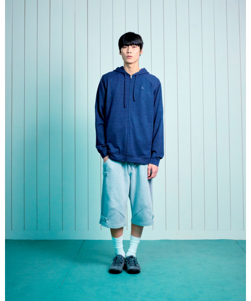 THECOLDESTMOMENT(ザコールデストモーメント)の「TCM waffle button half sweat pants (melange grey)(その他パンツ・レディース・その他・LARGE/SMALL/MEDIUM)」の9枚目の写真
