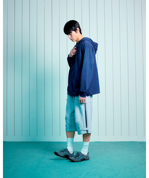 THECOLDESTMOMENT(ザコールデストモーメント)の「TCM waffle button half sweat pants (melange grey)(その他パンツ・レディース・その他・LARGE/SMALL/MEDIUM)」の10枚目の写真