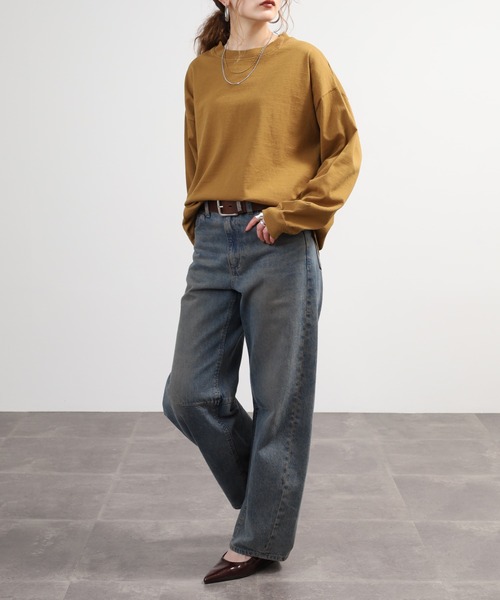 SO（エスオー）の「長袖カットソー（Tシャツ/カットソー・レディース・キャメル/マスタード・F）」の15枚目の写真