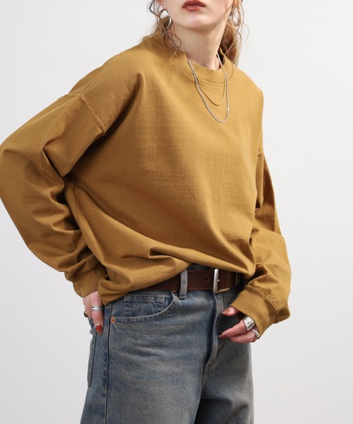 SO（エスオー）の「長袖カットソー（Tシャツ/カットソー・レディース・キャメル/マスタード・F）」の14枚目の写真