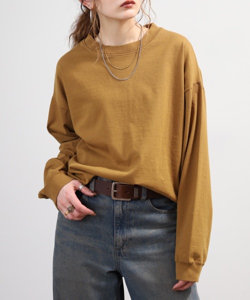 SO（エスオー）の「長袖カットソー（Tシャツ/カットソー・レディース・キャメル/マスタード・F）」の13枚目の写真