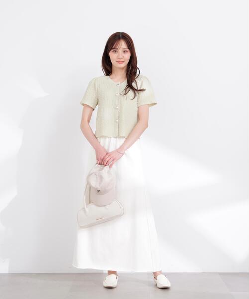 PROPORTION BODY DRESSING（プロポーションボディドレッシング）の「シャーリングカットカーディガン / 1216164400（Tシャツ/カットソー・レディース・ホワイト系その他/イエロー/グレー・FREE）」の21枚目の写真
