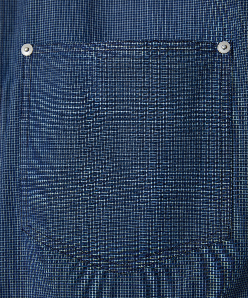HORLISUN(ホーリーサン)の「Liverty Denim Small Check Jacket Navy(その他アウター・メンズ・その他・MEDIUM/LARGE/SMALL)」の4枚目の写真