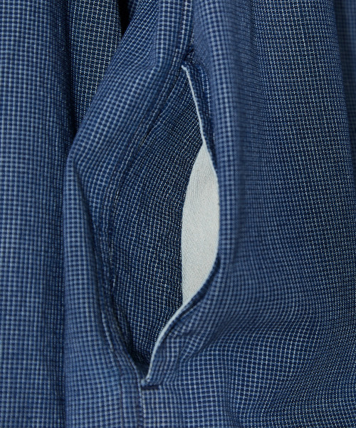 HORLISUN(ホーリーサン)の「Liverty Denim Small Check Jacket Navy(その他アウター・メンズ・その他・MEDIUM/LARGE/SMALL)」の5枚目の写真