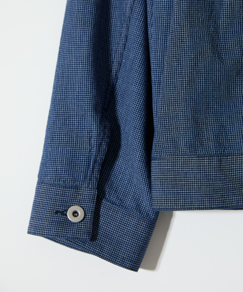 HORLISUN(ホーリーサン)の「Liverty Denim Small Check Jacket Navy(その他アウター・メンズ・その他・MEDIUM/LARGE/SMALL)」の6枚目の写真