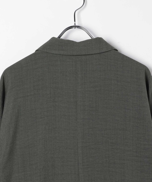 LEPSIM（レプシィム）の「《リネンライクドライシリーズ》フリルW長袖ジャケット　639012（テーラードジャケット・レディース・ブラック/チャコールグレー・FREE）」の10枚目の写真