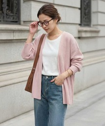 STYLE DELI（スタイルデリ）の「リブ編みトッパーカーディガン（カーディガン/ボレロ）」