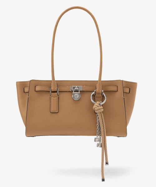 MICHAEL KORS(マイケルコース)の「HAMILTON MODERNE ショルダー トート ウィズ チャーム スモール(ショルダーバッグ・レディース・ベージュ系・FREE)」の1枚目の写真
