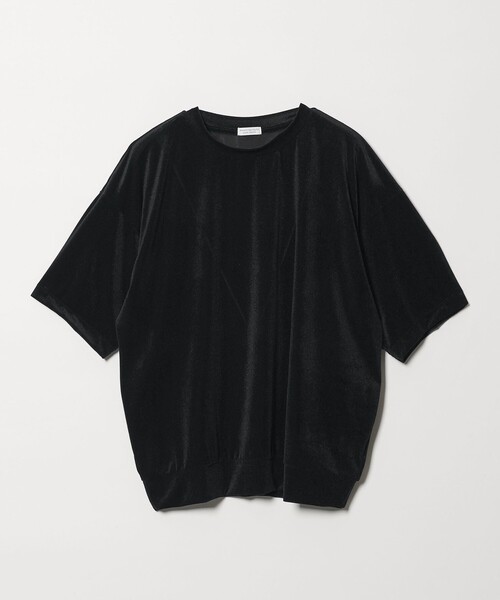 BEAUTY&YOUTH UNITED ARROWS（ビューティーアンドユースユナイテッドアローズ）の「【WEB限定】シアー ベロア スウェット Tシャツ（Tシャツ/カットソー・メンズ・ブラック/ホワイト/グレー・M/L/S）」の2枚目の写真