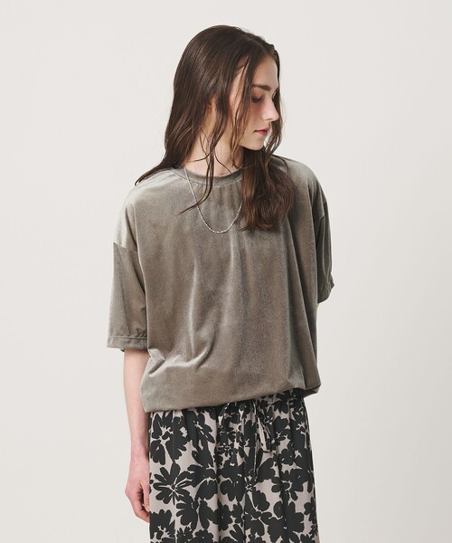 BEAUTY&YOUTH UNITED ARROWS（ビューティーアンドユースユナイテッドアローズ）の「【WEB限定】シアー ベロア スウェット Tシャツ（Tシャツ/カットソー・メンズ・ブラック/ホワイト/グレー・M/L/S）」の9枚目の写真