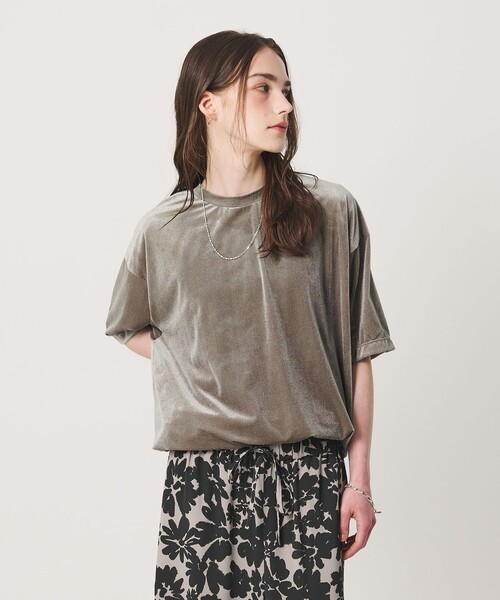 BEAUTY&YOUTH UNITED ARROWS（ビューティーアンドユースユナイテッドアローズ）の「【WEB限定】シアー ベロア スウェット Tシャツ（Tシャツ/カットソー・メンズ・ブラック/ホワイト/グレー・M/L/S）」の19枚目の写真