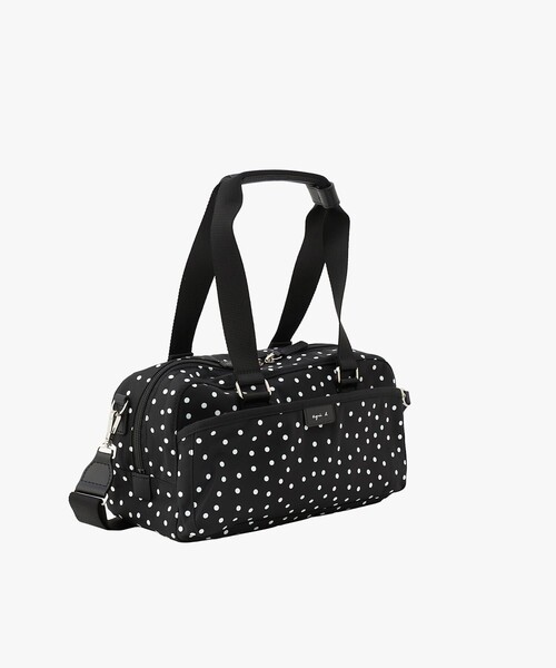 agnes b.（アニエスベー）の「ナイロン 2way ボストンバッグ "My bag" RAT01-12（ボストンバッグ・レディース・ブラック・FREE）」の3枚目の写真