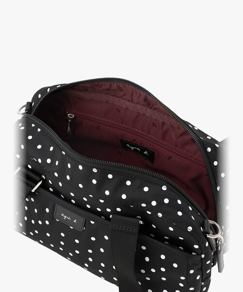 agnes b.（アニエスベー）の「ナイロン 2way ボストンバッグ "My bag" RAT01-12（ボストンバッグ・レディース・ブラック・FREE）」の4枚目の写真