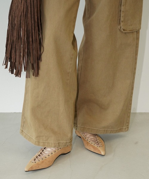 chuclla(チュクラ)の「リメイクカットオフ カーゴパンツ chw26s158(その他パンツ・レディース・グレー/キャメル・S/M/L)」の19枚目の写真