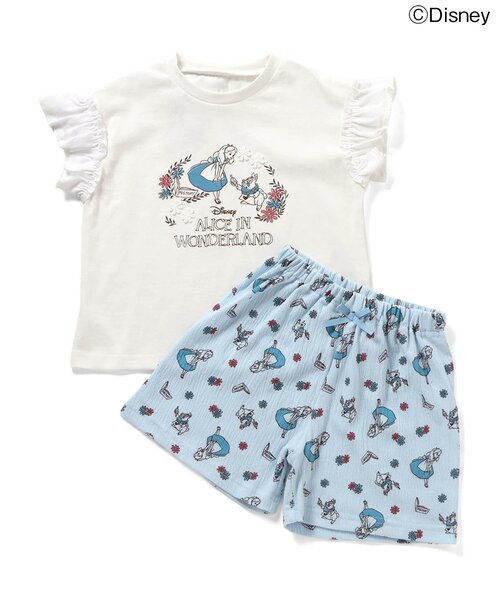 Disney(ディズニー)の「ディズニーキャラクター / ふしぎの国のアリス / パジャマ(ルームウェア/パジャマ・キッズ・アイボリー/ベビーピンク・140/130/120/110/100/90/80)」の4枚目の写真