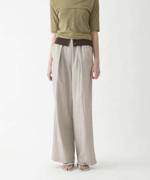 LAATO（ラート）の「easy long pants（その他パンツ・レディース・ブラック/ライトグレー・FREE/TALL）」の3枚目の写真