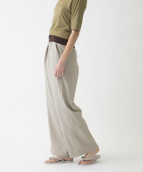 LAATO（ラート）の「easy long pants（その他パンツ・レディース・ブラック/ライトグレー・FREE/TALL）」の4枚目の写真