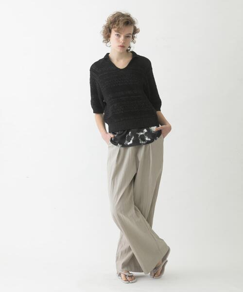 LAATO（ラート）の「easy long pants（その他パンツ・レディース・ブラック/ライトグレー・FREE/TALL）」の8枚目の写真