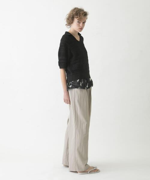 LAATO（ラート）の「easy long pants（その他パンツ・レディース・ブラック/ライトグレー・FREE/TALL）」の9枚目の写真