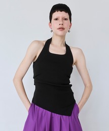OMMO（オーエムエムオー）の「HALTER NECK TUCK KT TOP（ニット/セーター）」