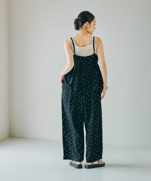 LEPSIM（レプシィム）の「ペプラムキャミサロペット　663222（サロペット/オーバーオール・レディース・チャコールグレー/ブラック・FREE）」の8枚目の写真