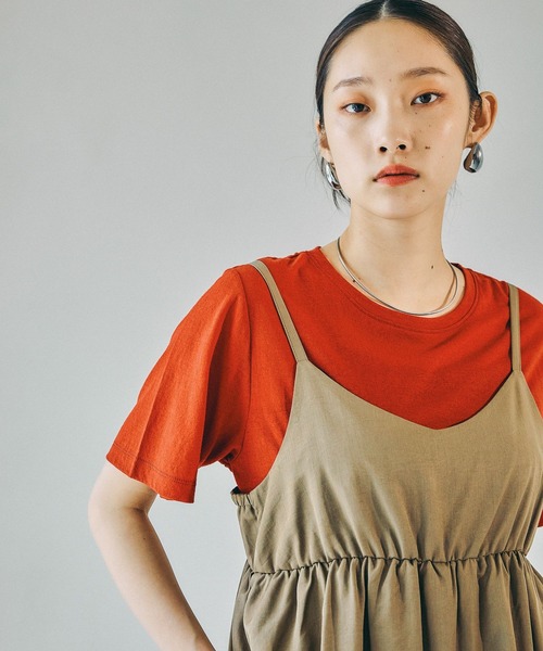 LEPSIM（レプシィム）の「ペプラムキャミサロペット　663222（サロペット/オーバーオール・レディース・チャコールグレー/ブラック・FREE）」の21枚目の写真