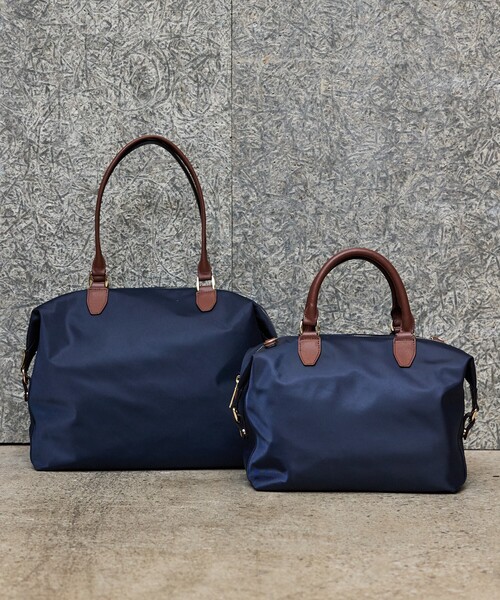 LOWELL things（ロウェル　シングス）の「Porta/2WAYボストンバッグL/A4/13インチPC収納可（ボストンバッグ・レディース・ブラック/アイボリー/ネイビー・フリー）」の5枚目の写真