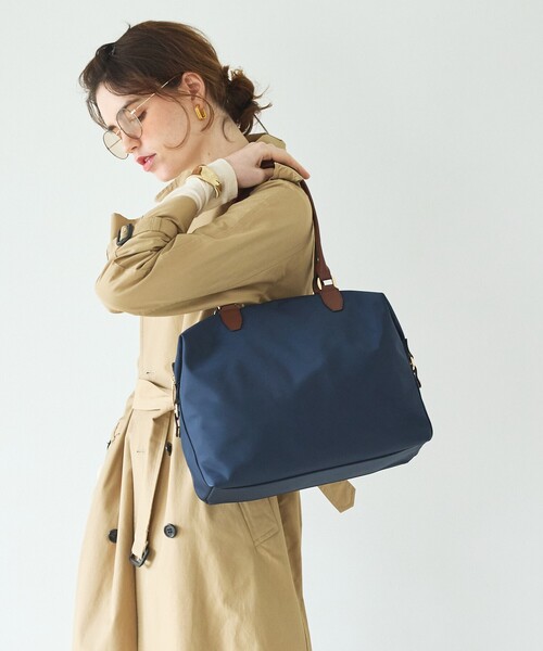 LOWELL things（ロウェル　シングス）の「Porta/2WAYボストンバッグL/A4/13インチPC収納可（ボストンバッグ・レディース・ブラック/アイボリー/ネイビー・フリー）」の6枚目の写真