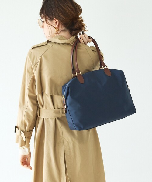 LOWELL things（ロウェル　シングス）の「Porta/2WAYボストンバッグL/A4/13インチPC収納可（ボストンバッグ・レディース・ブラック/アイボリー/ネイビー・フリー）」の8枚目の写真