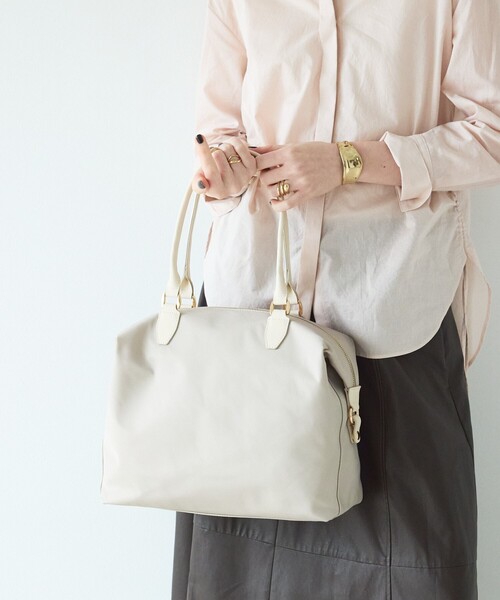 LOWELL things（ロウェル　シングス）の「Porta/2WAYボストンバッグL/A4/13インチPC収納可（ボストンバッグ・レディース・ブラック/アイボリー/ネイビー・フリー）」の14枚目の写真