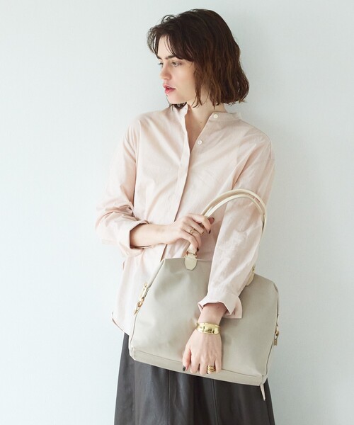 LOWELL things（ロウェル　シングス）の「Porta/2WAYボストンバッグL/A4/13インチPC収納可（ボストンバッグ・レディース・ブラック/アイボリー/ネイビー・フリー）」の17枚目の写真