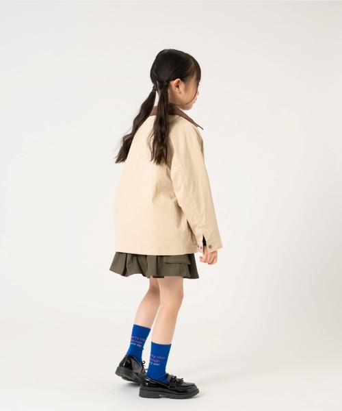and D. petit main(アンドディープティマイン)の「衿コーデュロイジップアップジャケット(ブルゾン・キッズ・カーキ/ベージュ・110cm/120cm/130cm/100cm/140cm)」の5枚目の写真