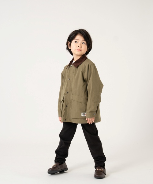 and D. petit main(アンドディープティマイン)の「衿コーデュロイジップアップジャケット(ブルゾン・キッズ・カーキ/ベージュ・110cm/120cm/130cm/100cm/140cm)」の10枚目の写真