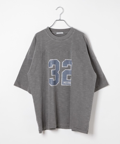 BAYFLOW(ベイフロー)の「ナンバリング7分袖Tシャツ(Tシャツ/カットソー・メンズ・オフホワイト/チャコール/イエロー・MEDIUM/LARGE)」の11枚目の写真