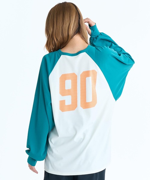 ROXY(ロキシー)の「ROXY/ロキシー レディース ロンT 水陸両用 RLY261026 UT(Tシャツ/カットソー・レディース・ホワイト/ブラック/ブルー・M)」の1枚目の写真