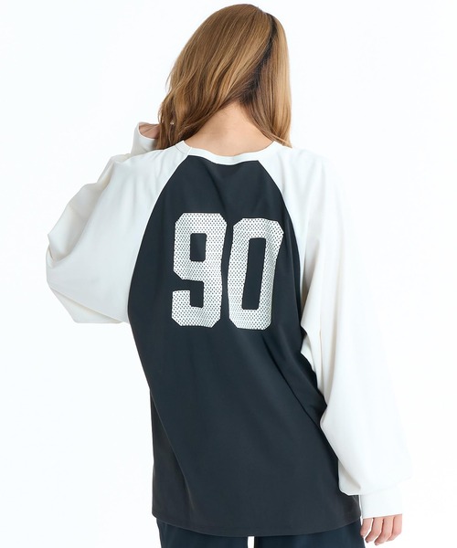 ROXY(ロキシー)の「ROXY/ロキシー レディース ロンT 水陸両用 RLY261026 UT(Tシャツ/カットソー・レディース・ホワイト/ブラック/ブルー・M)」の3枚目の写真