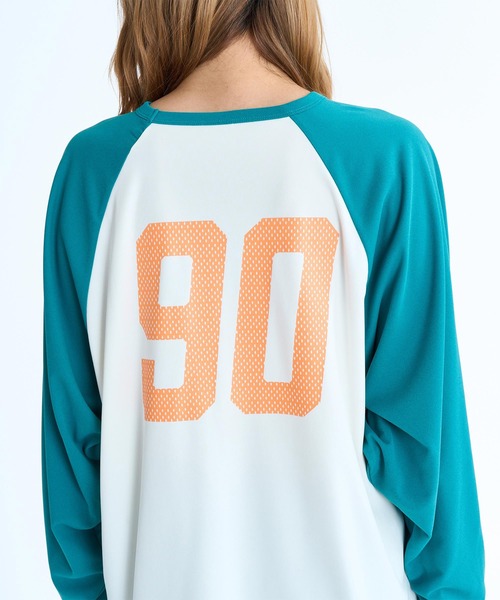 ROXY(ロキシー)の「ROXY/ロキシー レディース ロンT 水陸両用 RLY261026 UT(Tシャツ/カットソー・レディース・ホワイト/ブラック/ブルー・M)」の8枚目の写真